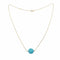 Collier Collier Turquoise 14mm Or Jaune 18 Carats 58 Facettes C117