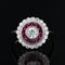 Bague 54 Bague diamants rubis calibrés style Art Déco 58 Facettes 24-180