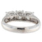 Bague 54 Bague trilogie en or blanc avec diamants certifiés GIA de 1,51 ct 58 Facettes G3823