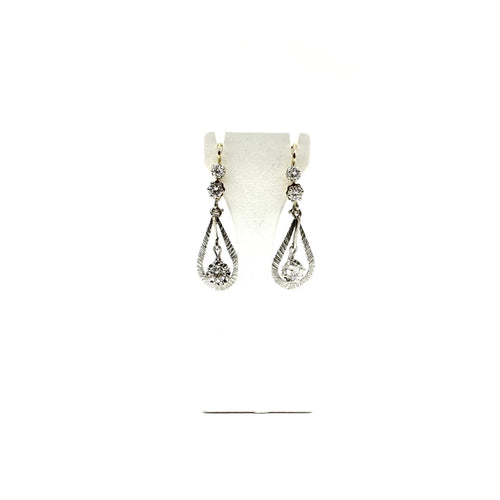 Boucles d'oreilles Boucles d'oreilles bicolores et diamants 58 Facettes Z15B51790