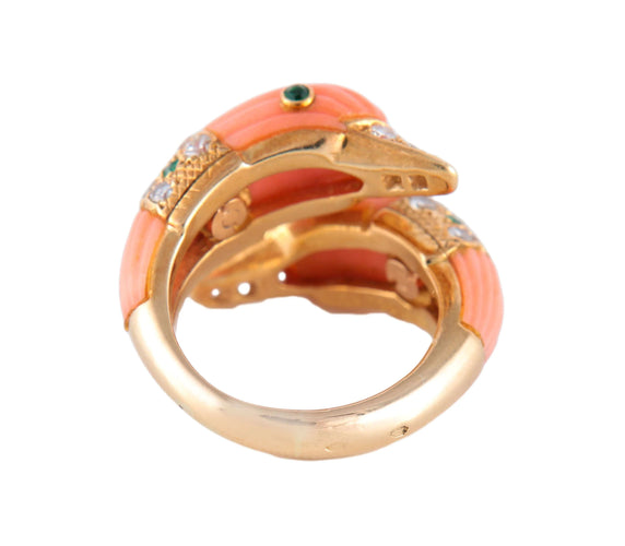 Bague 50 BAGUE "DAUPHINS" VAN CLEEF & ARPELS 58 Facettes BO/220040 RIV