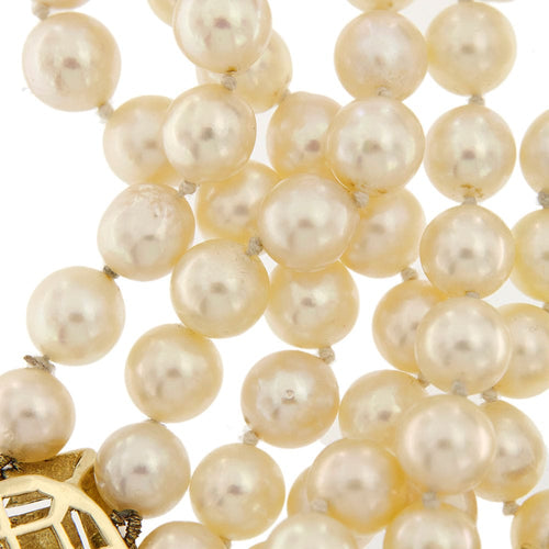 Collier Collier de perles à deux rangs 58 Facettes 34189