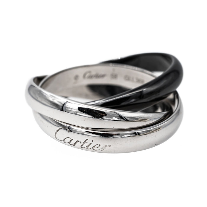 Cartier Bague Trinity Or blanc Céramique