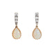 Boucles d'oreilles boucles d'oreilles pendantes opale diamant petites vintage or jaune 58 Facettes G13582