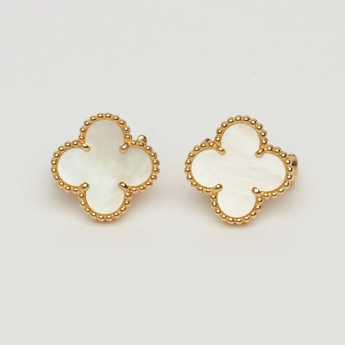 Van Cleef & Arpels - Boucles d’oreilles Vintage Alhambra Nacre en or jaune