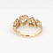 Bague Bague cœur en diamant vintage en or jaune 14 carats, taille 6,75, bijouterie fine 58 Facettes 15433