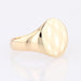 Ring 47 Yellow gold signet ring 58 Facettes 14-050