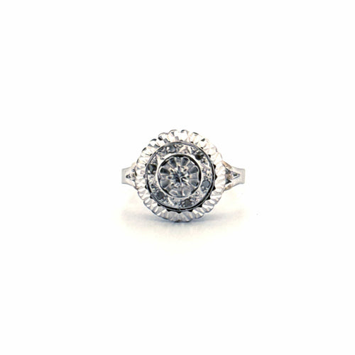 Bague 49 Solitaire Or Blanc Diamants 58 Facettes 90-GS38278-2