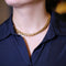Collier Collier en or jaune 18K à deux rangs, signé MELLERIO. 58 Facettes