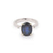 Bague 53 Bague Saphir 4.47 Cts Diamants Or Gris 58 Facettes BSA87