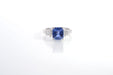 Bague 53 Bague saphir de Ceylan 2.48ct et diamants baguettes 58 Facettes 25920-26032