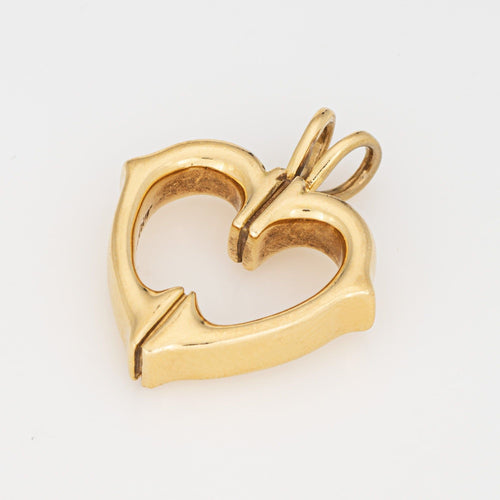 Pendentif CARTIER - Pendentif Cœur Vintage en Or Jaune 58 Facettes G14105