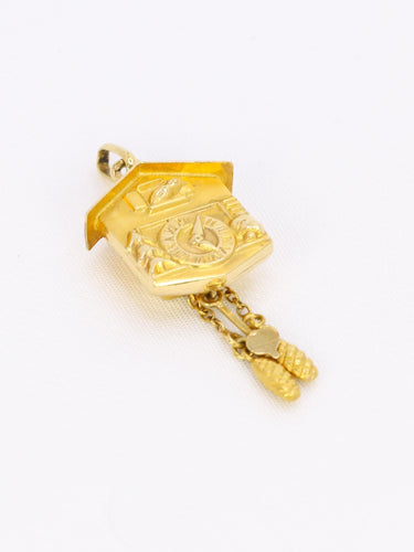 Pendentif Pendentif Charms vintage coucou or jaune 58 Facettes 1128.6