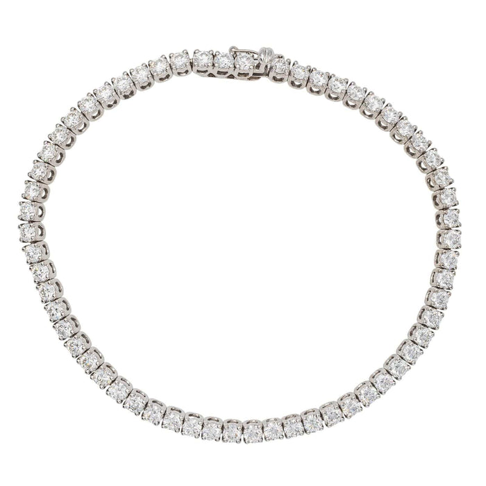 Bracelet Bracelet Tennis Or blanc Diamant 58 Facettes 3753360RV