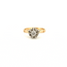Yellow Gold & Diamond Solitaire Ring 58 Facettes