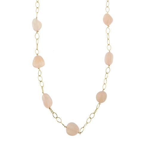 Collier Collier de quartz rose 58 Facettes 36370