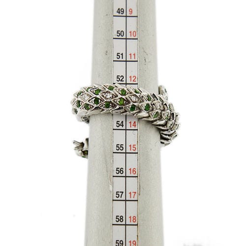 Bague Bague dragon avec émeraudes et diamants 58 Facettes 38003