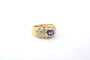 Bague 53 Bague Jonc Vintage Saphir, Diamant, Or Jaune 58 Facettes 25215
