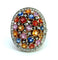 Bague Bague en saphir multicolore 58 Facettes