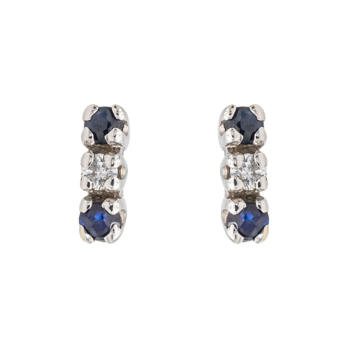 Boucles d'oreilles Or blanc Diamant