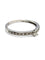 Bague 51.5 Solitaire or blanc et diamants 0,24 ct 58 Facettes 1139