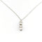 Collier Collier en or blanc et diamants trilogie 58 Facettes 32668