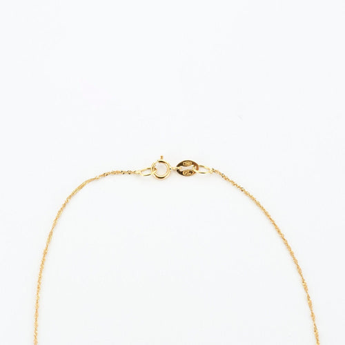 Collier Chaine et pendentif, or jaune et aigue-marine 58 Facettes GU158