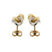 Boucles d'oreilles Deux boucles d'oreilles en or et diamants 58 Facettes 29697