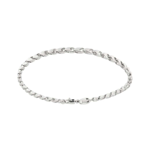 Bracelet Bracelet or blanc unisexe 58 Facettes 27884