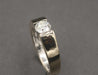 Bague 50 FRED - Bague Jonc or gris diamant 58 Facettes A10907