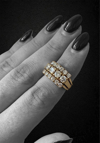 Bague Fascione in Oro Giallo con Diamanti 58 Facettes