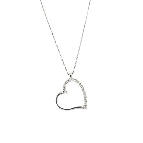Collier Collier coeur et diamant 58 Facettes 35585
