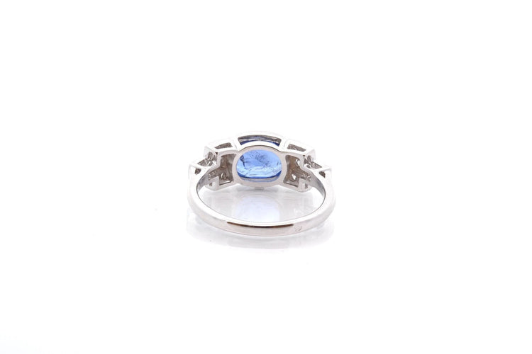 Bague 56 Bague saphir Birman non chaufée de 2,42cts et diamants 58 Facettes 25565