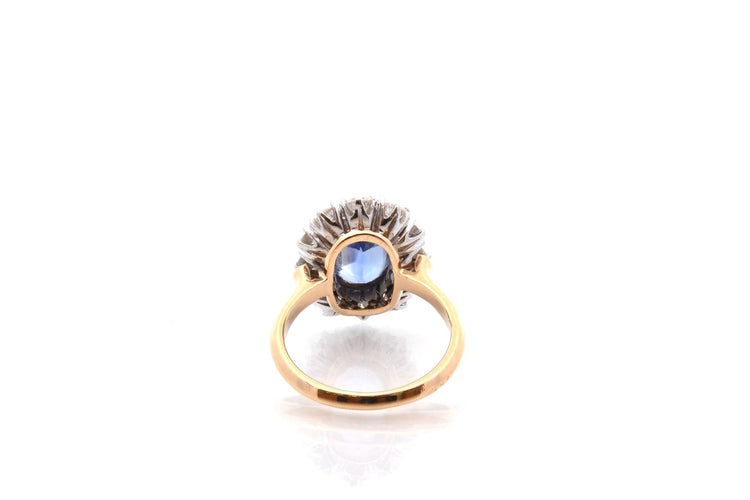 Bague saphir de 2,83cts et diamants 58 Facettes 27487
