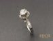 Bague 49 Solitaire Platine Diamant ~0.55ct 58 Facettes A10072