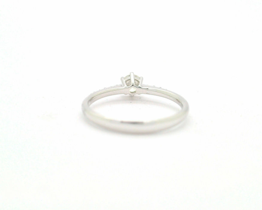 Bague Anello solitario Recarlo ct 0,30 centrale 58 Facettes