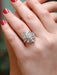 Bague 55 Bague cocktail diamants taille ancienne 3.98 carat 58 Facettes J213