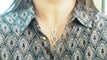 Collier Collier en or blanc, citrine et diamants 58 Facettes 32805b
