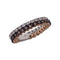 Bague 54 Bague Eternity en or blanc et or rose, diamants naturels 58 Facettes AG-200E410-WP