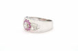 Bague Bague avec diamants et rubis 58 Facettes