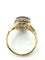 Bague Anello in oro giallo e bianco con zaffiro e diamanti 58 Facettes