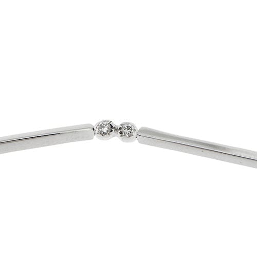 Bracelet Bracelet segmenté en or blanc avec diamants 58 Facettes 23296