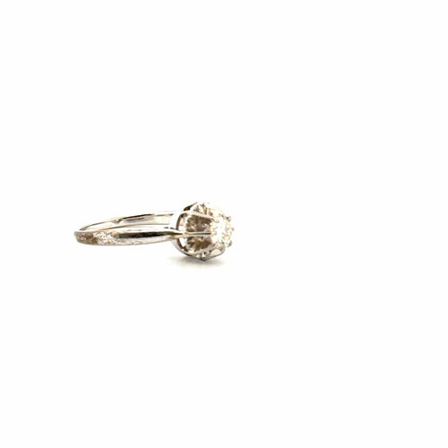Bague 55 Solitaire Or Jaune diamant 58 Facettes 14-GS29764