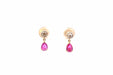 Boucles d'oreilles Boucles d’oreilles rubis et diamants 58 Facettes