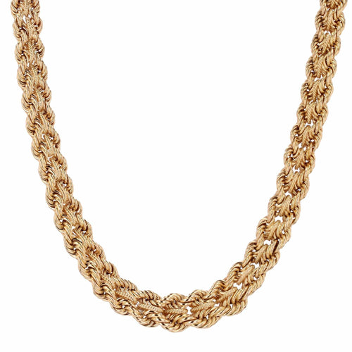 Collier Collier en or jaune tressé 58 Facettes 24-061