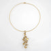 Collier Collier d'étoile en cascade de diamant en or jaune rétro 58 Facettes G13680