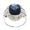 Bague 59 Déco Transitionnelle : Bague Saphir et Diamant 58 Facettes 21061-0267