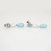 Boucles d'oreilles Boucles d'oreilles pendantes en or blanc avec topaze bleue et diamant 58 Facettes G13548