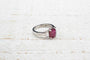 Bague 53 Jolie bague rubis et diamants en or blanc 18k 58 Facettes 23381 - 23355