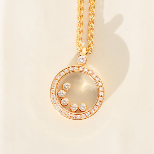 Collier Chopard - Collier Happy Diamonds en or 18 carats et diamants 0,66 ct 58 Facettes 3289